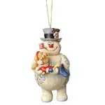 Jim Shore Frosty The Snowman Collection - Frosty Holding Karen Hanging Ornament