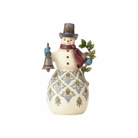 PRE PRODUCTION SAMPLE - Heartwood Creek Victorian - Snowman With Bell - Bright & Merry