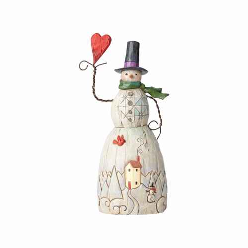 Folklore by Jim Shore - Snowman with Heart