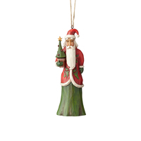 Folklore By Jim Shore - Santa With Tree Hanging Ornament
