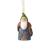 PRE PRODUCTION SAMPLE - Folklore by Jim Shore - Santa With Bag Hanging Ornament