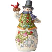 PRE PRODUCTION SAMPLE - Heartwood Creek Classic - Snowman with Nesting Cardinal