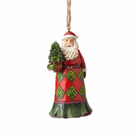 PRE PRODUCTION SAMPLE - Heartwood Creek Classic - Evergreen Santa Hanging Ornament
