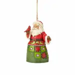 Heartwood Creek Classic - Mini Santa with Cardinal Hanging Ornament