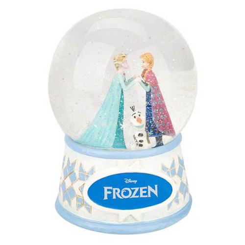 UNBOXED - Jim Shore Disney Traditions Water Ball - Elsa Anna & Olaf - Act Of Love