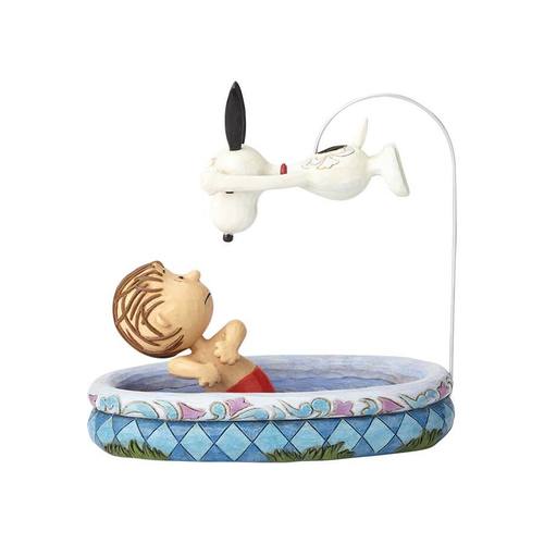 Peanuts By Jim Shore - Linus and Snoopy - Make A Splash