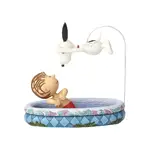 PRE PRODUCTION SAMPLE - Peanuts By Jim Shore - Linus and Snoopy - Make A Splash