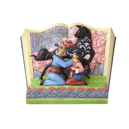 UNBOXED - Jim Shore Disney Traditions - Mulan Storybook 20th Anniversary Figurine