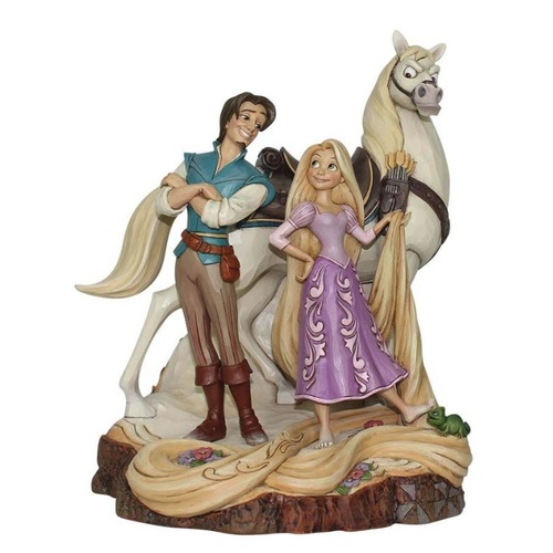 Jim Shore Disney Traditions - Tangled Carved by Heart Live Your Dream Figurine