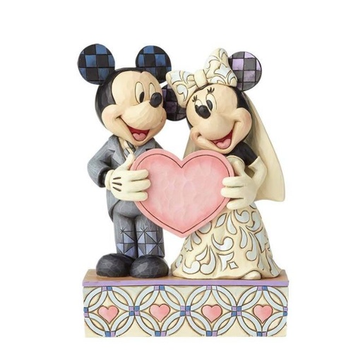 Jim Shore Disney Traditions - Mickey & Minnie Mouse Wedding - Two Souls One Heart