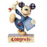 Jim Shore Disney Traditions - Mickey Mouse Graduation Congrats! Figurine