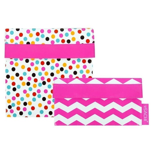 Sachi Lunch Pockets - Pink Confetti