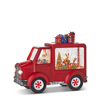 Lighted Water Lantern - Musical Santa and Reindeer Water Truck