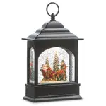 Lighted Water Lantern - Musical Santa & Mrs Claus Water Lantern