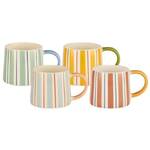 Bundanoon Scandi Mug - Summer Stripes - Set of 4