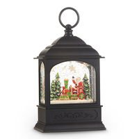 Lighted Water Lantern - Musical Santa in Train Water Lantern