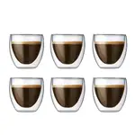 Bodum Glassware - Pavina Double Wall Glasses Extra Small 80mL 6 Pack