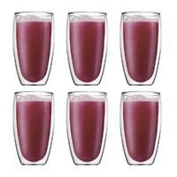 Bodum Glassware - Pavina Double Wall Glasses Large 450mL 6 Pack