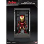 Beast Kingdom Mini Egg Attack - Marvel Avengers Age of Ultron Iron Man Mark XLIII with Hall of Armor