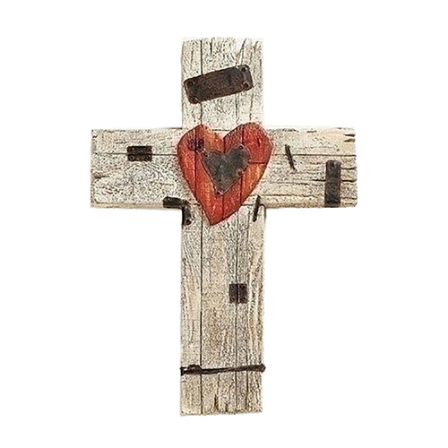 Roman Inc Wall Cross with Heart