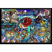 Tenyo Puzzle 500pc - Disney The Little Mermaid Story Stained Glass