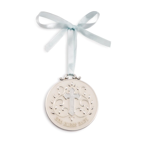 Demdaco Baby - Tender Blessings God Bless Baby Keepsake Medallion Blue