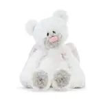 Demdaco Baby - Guardian Angel Bear Rattle Plush Pink