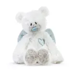 Demdaco Baby - Guardian Angel Bear Rattle Plush Blue