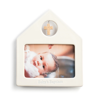 Demdaco Baby - Tender Blessings Blue Baptism Photo Frame 10cm x 15cm