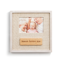 Demdaco Baby - Tender Blessings Jesus Loves Me Photo Frame 10cm x 15cm