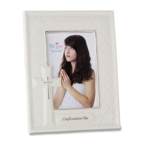 DEMDACO Baby Cherished Blessings - Confirmation Day Photo Frame