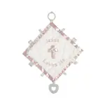 Demdaco Baby - Activity Blankie Pink Jesus Loves Me