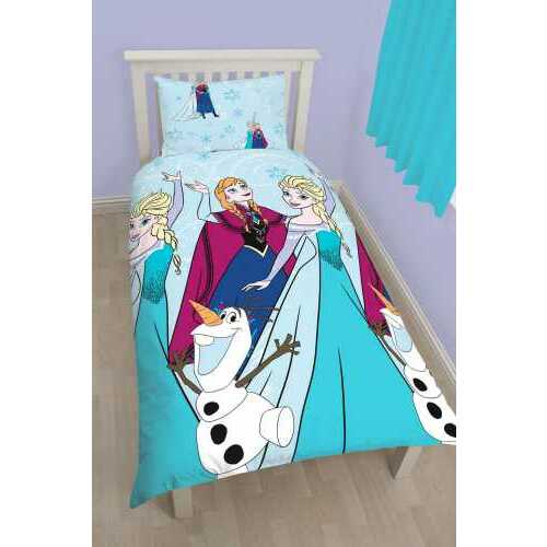 Disney Frozen Quilt Cover Set - Single - Frozen Lights