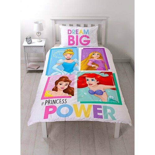 Disney Princess Quilt Cover Set - Single - Princess Power