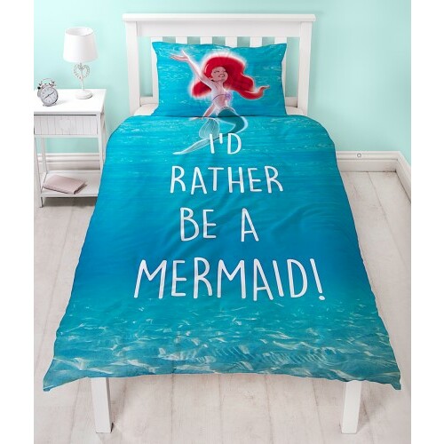 Disney Princess Quilt Cover Set - Single - Little Mermaid Shellfie