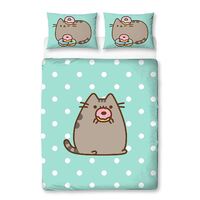 Pusheen The Cat Quilt Cover Set - Double - Pusheen with Doughnut