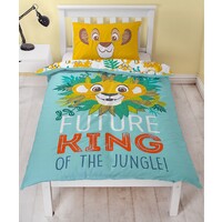 Disney The Lion King Quilt Cover Set - Single - Future King of the Jungle