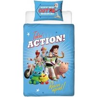 Disney Toy Story 4 Quilt Cover Set - Single - Rescue 