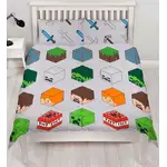 Minecraft Quilt Cover Set - Double - Pixel