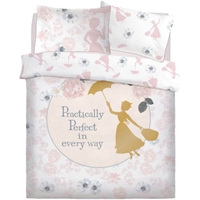 Disney Mary Poppins Quilt Cover Set - Double - Practically Perfect