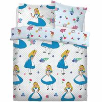 Disney Alice In Wonderland Quilt Cover Set - Double - Falling