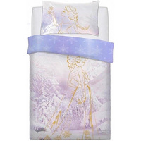 Disney Frozen Quilt Cover Set - Single - Rose Gold