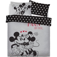 Disney Minnie & Mickey Mouse Quilt Cover Set - Double - Love You