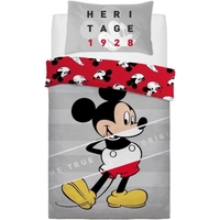Disney Mickey Mouse Quilt Cover Set - Single - True Original 