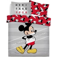 Disney Mickey Mouse Quilt Cover Set - Double - True Original 