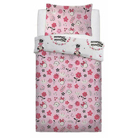 Disney Minnie Mouse Quilt Cover Set - Single - Floral Wink