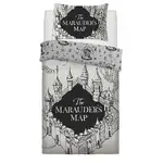 Harry Potter Quilt Cover Set - Single - Marauders Map