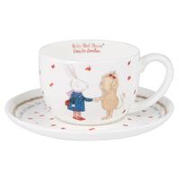Ashdene Ruby Red Shoes Teacup and Saucer - London Time 4 Tea