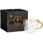 Ashdene Honey Bee - Double Walled Glass Teacup