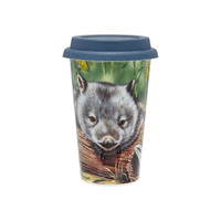 Ashdene Fauna of Australia - Wombat & Lizard Travel Mug